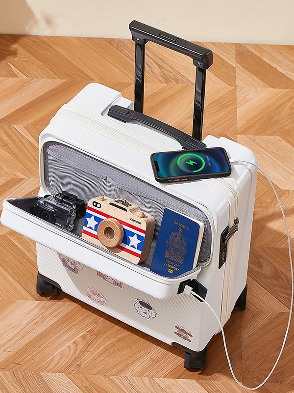 

8-дюймовый чемодан для ручной клади Fem Students Dormi Acc ort Trip Special High Aesthetic Value Pullman Lage Bag