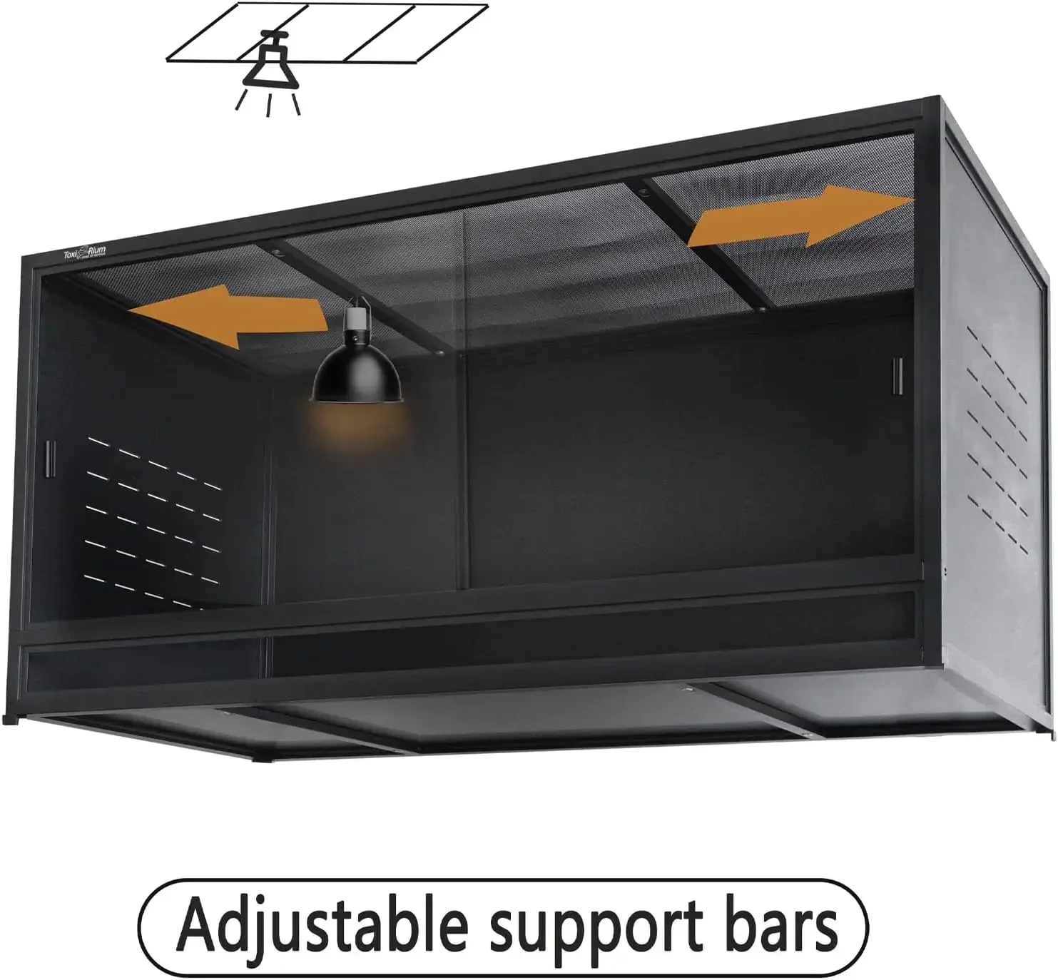 Reptile Terrarium 120 Enclosure Breeding Tank Bearded Dragon Gecko Lizard Snake Wide Breeding Lounge nest acrylic boxformicarium