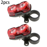 Attachment High quality Bicycle Headlight Safe Tail Bike Bright Cycling LED Lamp Parts Supplies Waterproof 2pcs