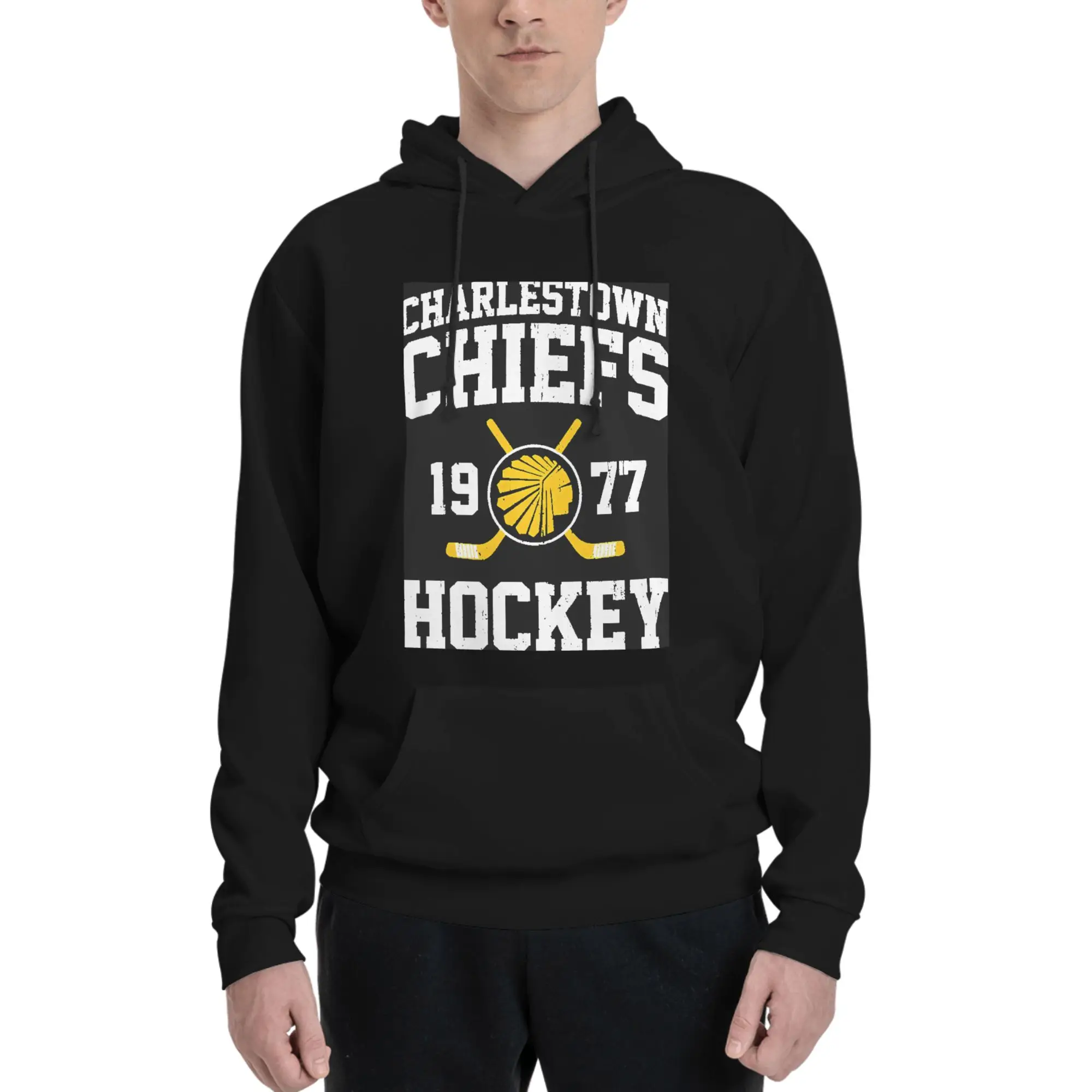 

Хоккейная толстовка на молнии Charlestown Chiefs — незаменимая вещь для законодателей моды, модная толстовка с капюшоном