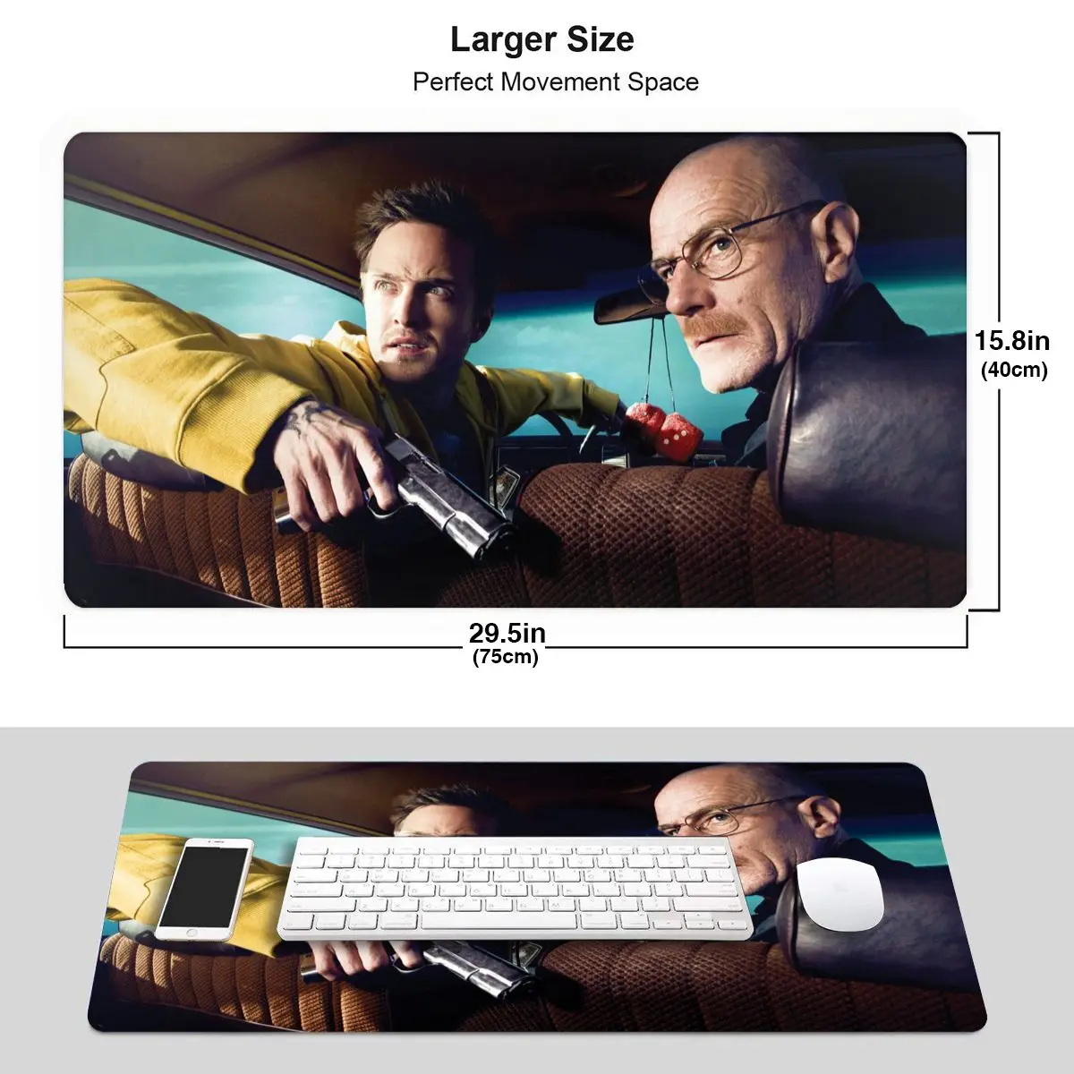 Breaking Bad Walter White Tv Keyboard Mouse Mat Mousepad Large Laptop Printing Computer Mouse pad