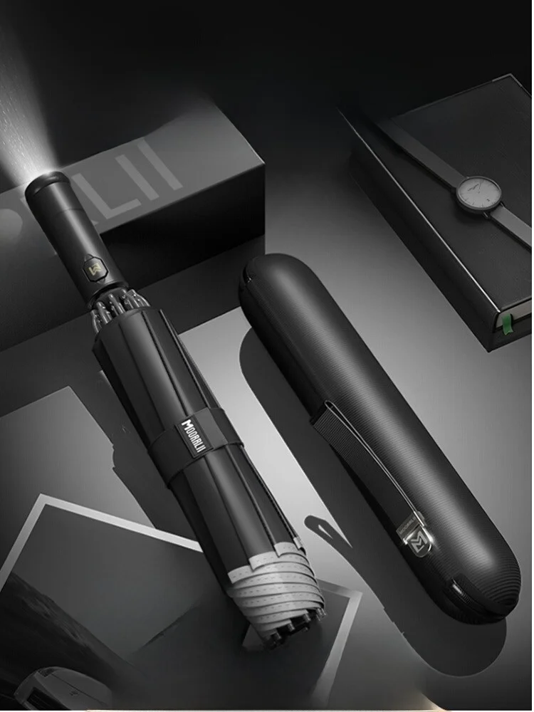 

Automatic Large Thickened Reinforced Heavy Rain Umbrella Foldable Dual Purpose Car Men's Umbrella Waterproof Steel Shaft Adult