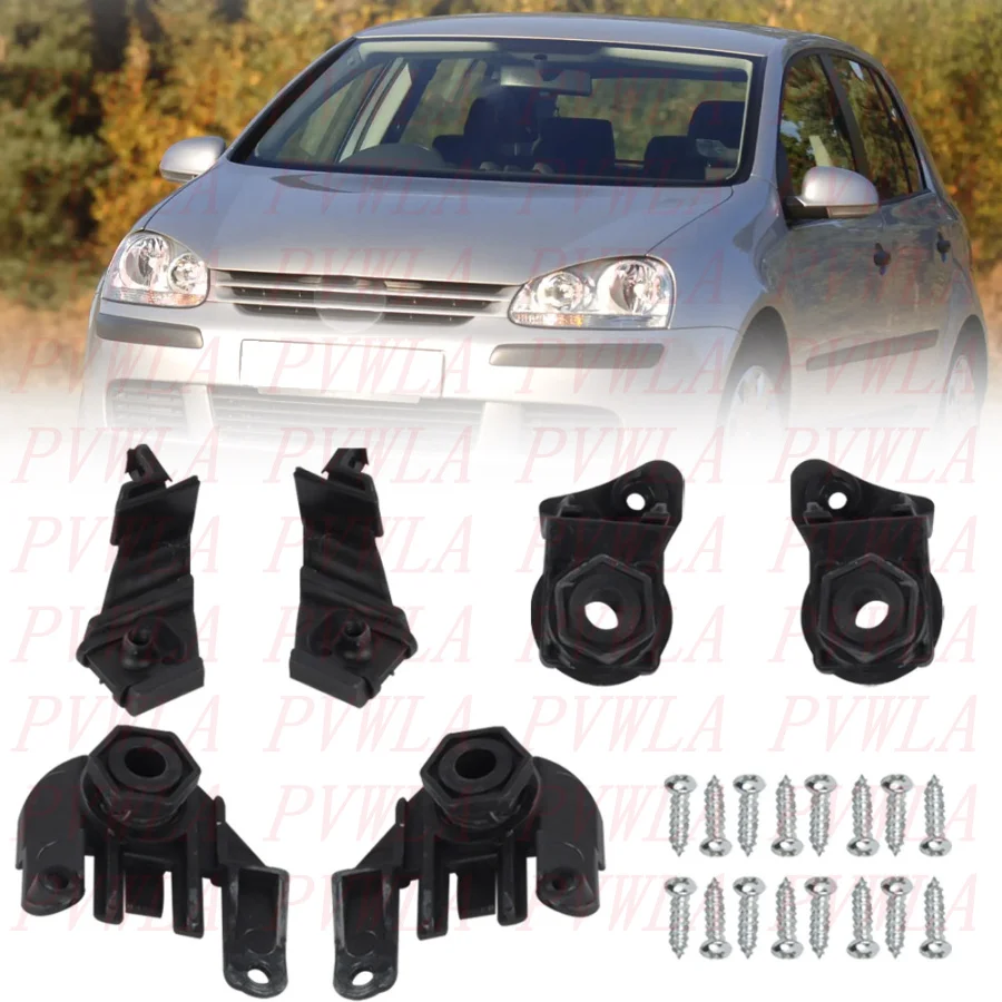 Para VW Golf 5 Golf GTI Rabbit Jetta 5 2006 2007 2008 2009 Kit de reparación de faro delantero de coche 1K 0998225   1K 0998226