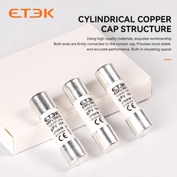 ETEK Solar DC 1000V PV Fuses 15A 20A 25A Ceramic GPV Fuse 10x38mm for Solar System Protection EKFL-10D