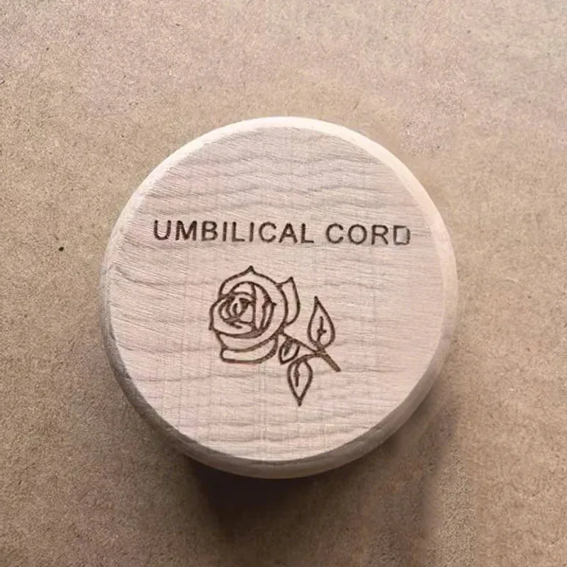 صندوق تذكاري خشبي منحوت للأطفال - حارس الحبل السري لأسنان شعر الجنين، هدية تعميد لحديثي الولادة مدروسة للاخترام بالحياة #5