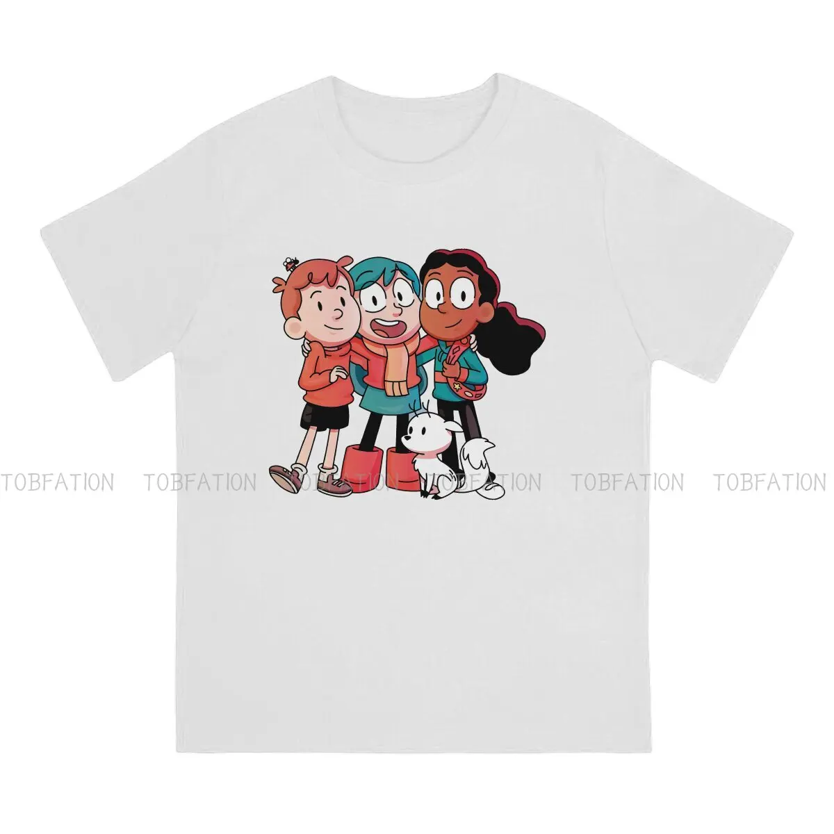 Hilda Touching Cartoon Polyester TShirts Friends Personalize Homme T Shirt New Trend Tops Size S-6XL