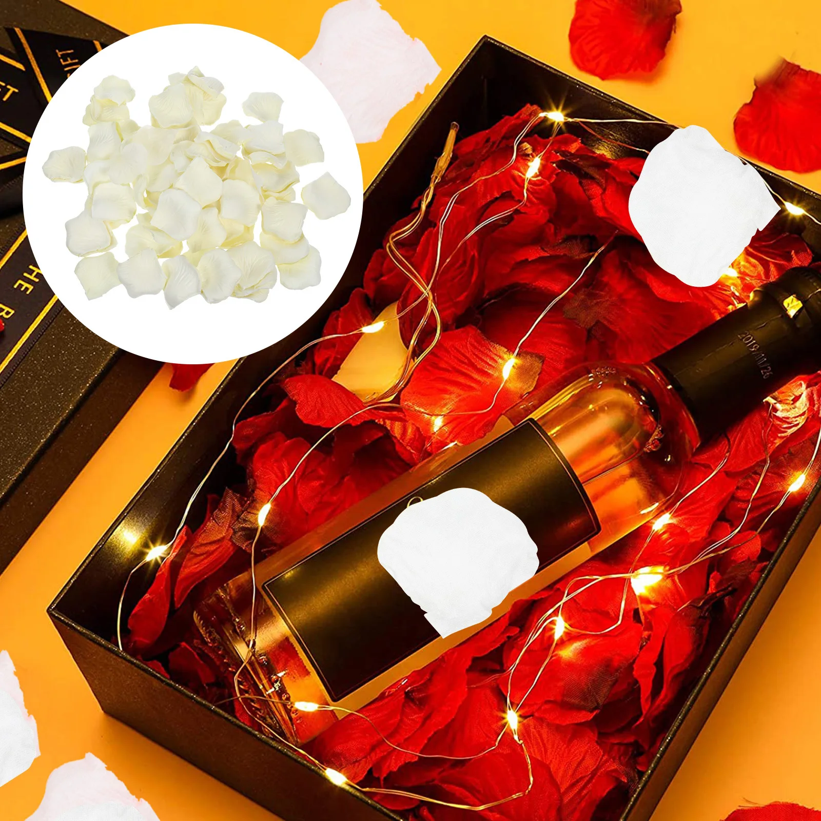 

1Pack Artificial Rose Petals Realistic Simulation Lightweight Rose Flower Decorations Wedding Table Scatter Holiday Party