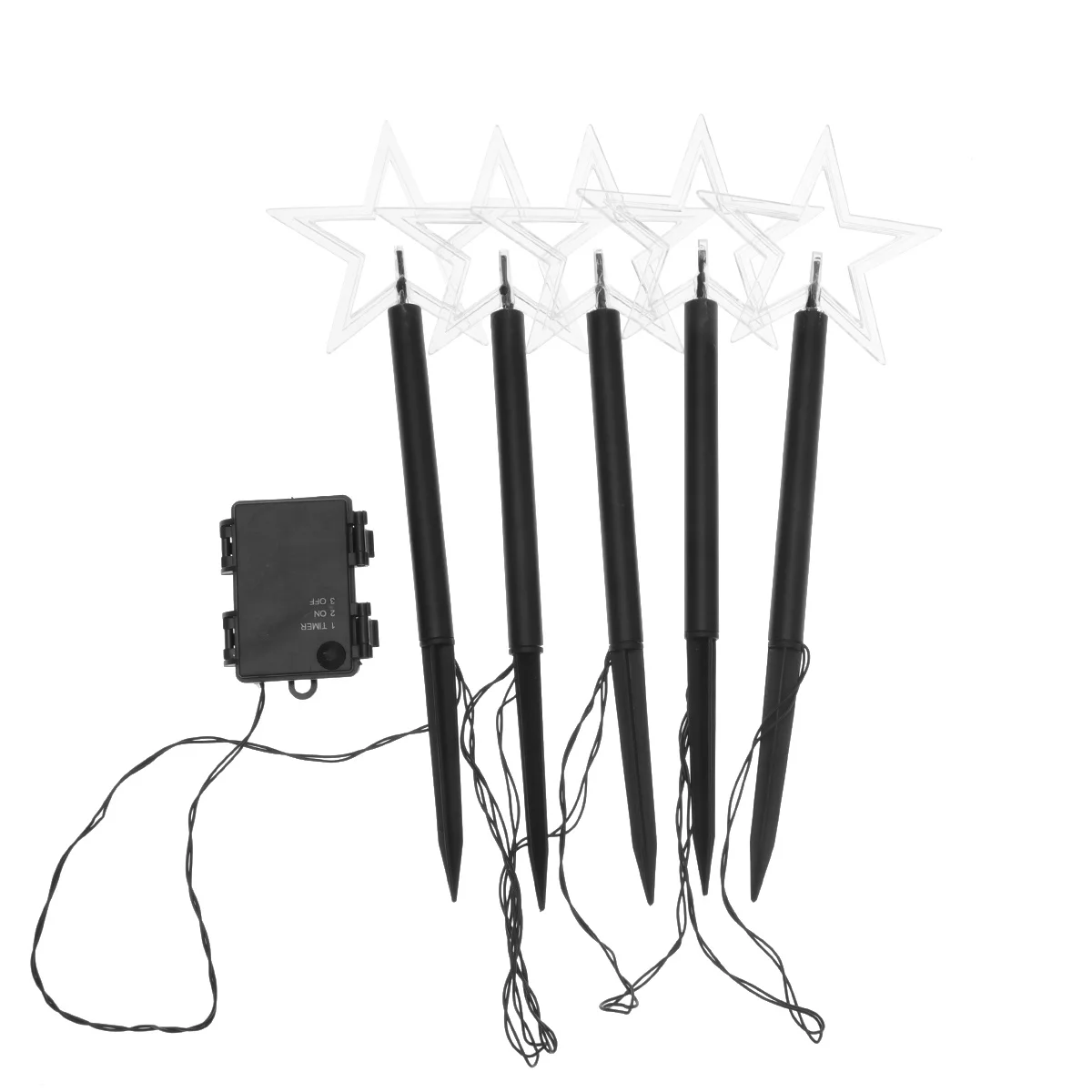 ledスターストリングガーデンステークライト防水屋外クリスマス装飾芝生庭通路パーティー結婚式フェスティバル用