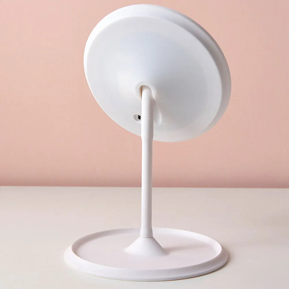 

1Set LED Light Makeup Mirror USB Chargeable Adjustable High Definition Vanity Mirror Portable for Desktop Bedroom Use