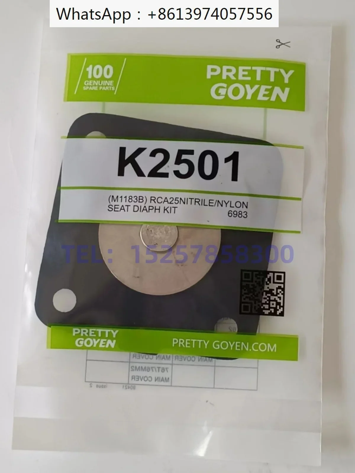 

PRETTY GOYEN Электромагнитный импульсный клапан RCA/- CA-25DD K2501 Ремонт диафрагмы Пружина конверта