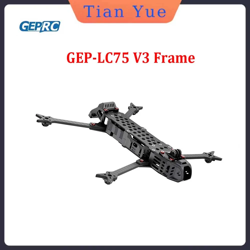 

GEPRC LC75 V3 Carbon Fiber Drone Frame 342mm Wheelbase 7.5 Inch Arm for Crocodile75 V3 FPV Long Range 7-Inch Drone Model