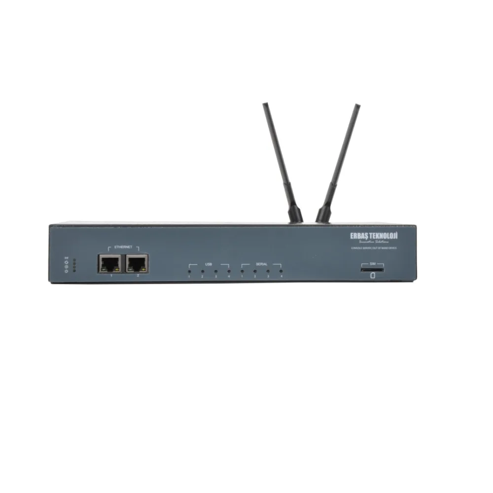 CS1044 CONSOLE SERVER & OUT OF BAND DEVI with 4 x SERIAL / 4 x USB / 2 x ETHERNET PORTS / 4G LTE GSM MODEM FAILOVER FEATURE