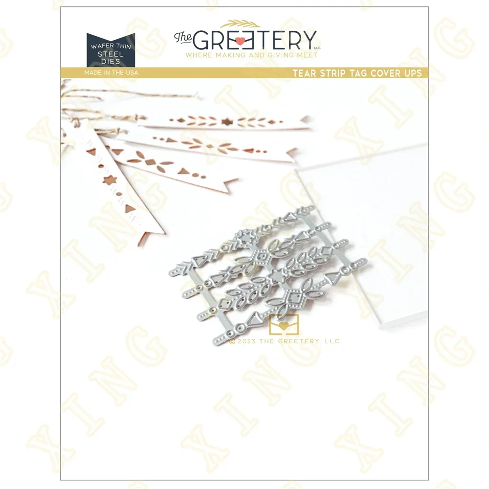 

Metal Cutting Dies Scrapbook Diary Decoration Stencil Embossing Template DIY Greeting Card Handmade Tear Strip Tag Cover Ups Die