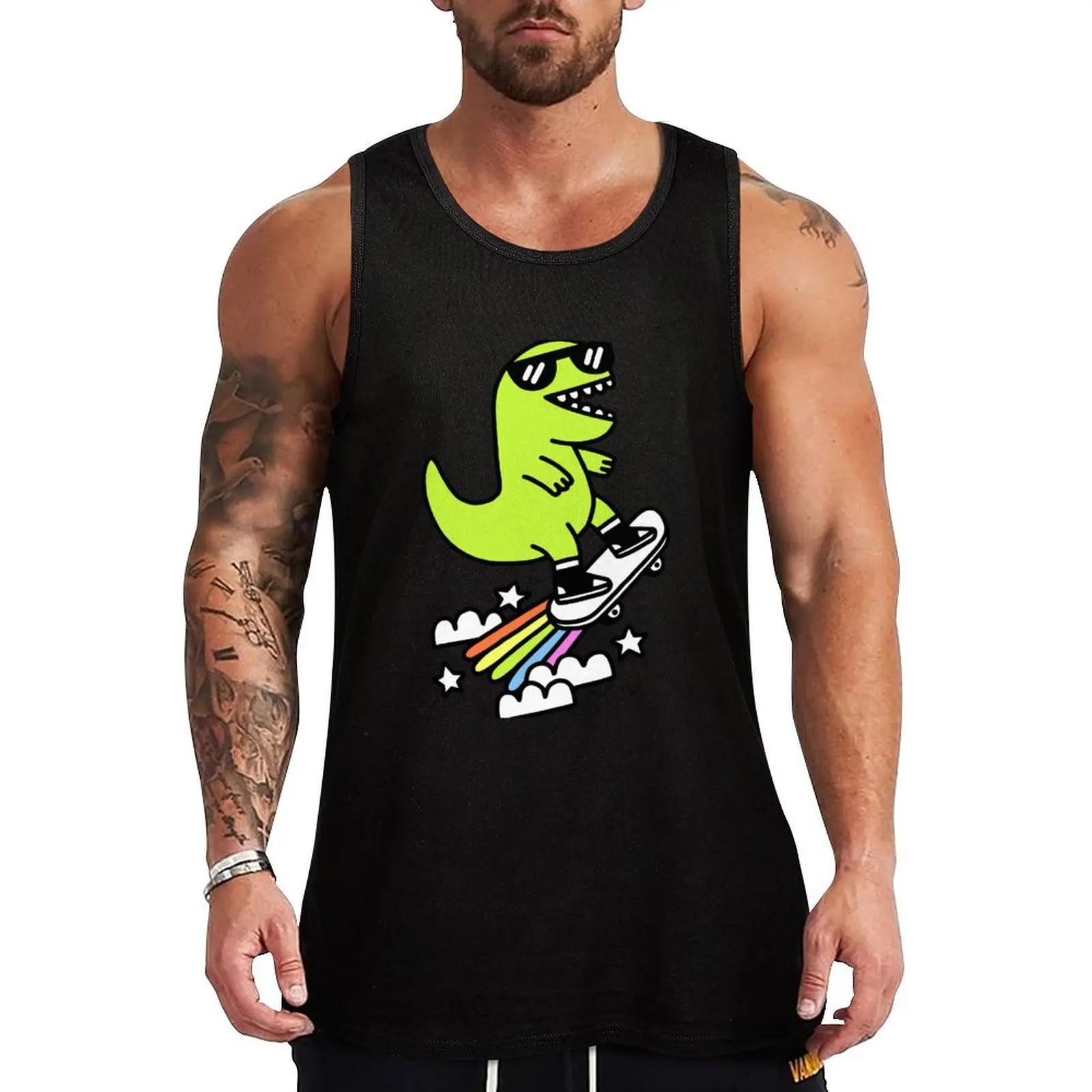 

Rad Rex Tank Top Loose Casual Tank Top Soft Breathable Sleeveless Tee