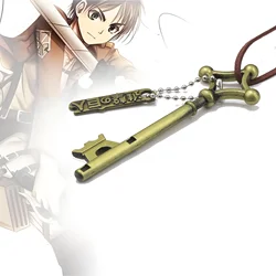 Anime Attack on Titan Necklace Allen Same Style Basement Key Pendant Suitable For Men And Women Jewelry Gifts