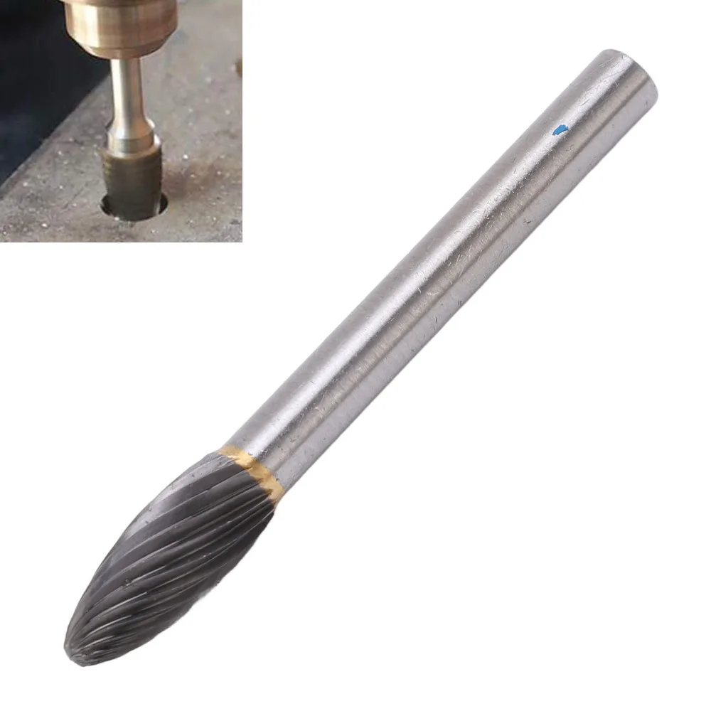 Professional Alloy Steel Carbide Rotary Burr Single Cut Wear-Proof Die Grinder Bit Universal Rotary File Weld Seam Trimming