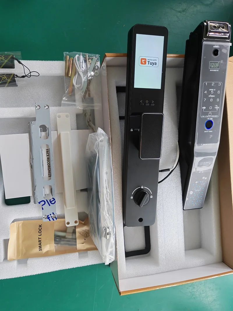 

Visual Intercom Samrt Door Lock Palm Vein Fingerprint Code Unlock Tuya Wifi Digital Electronic Lock Intelligent For Home Doors