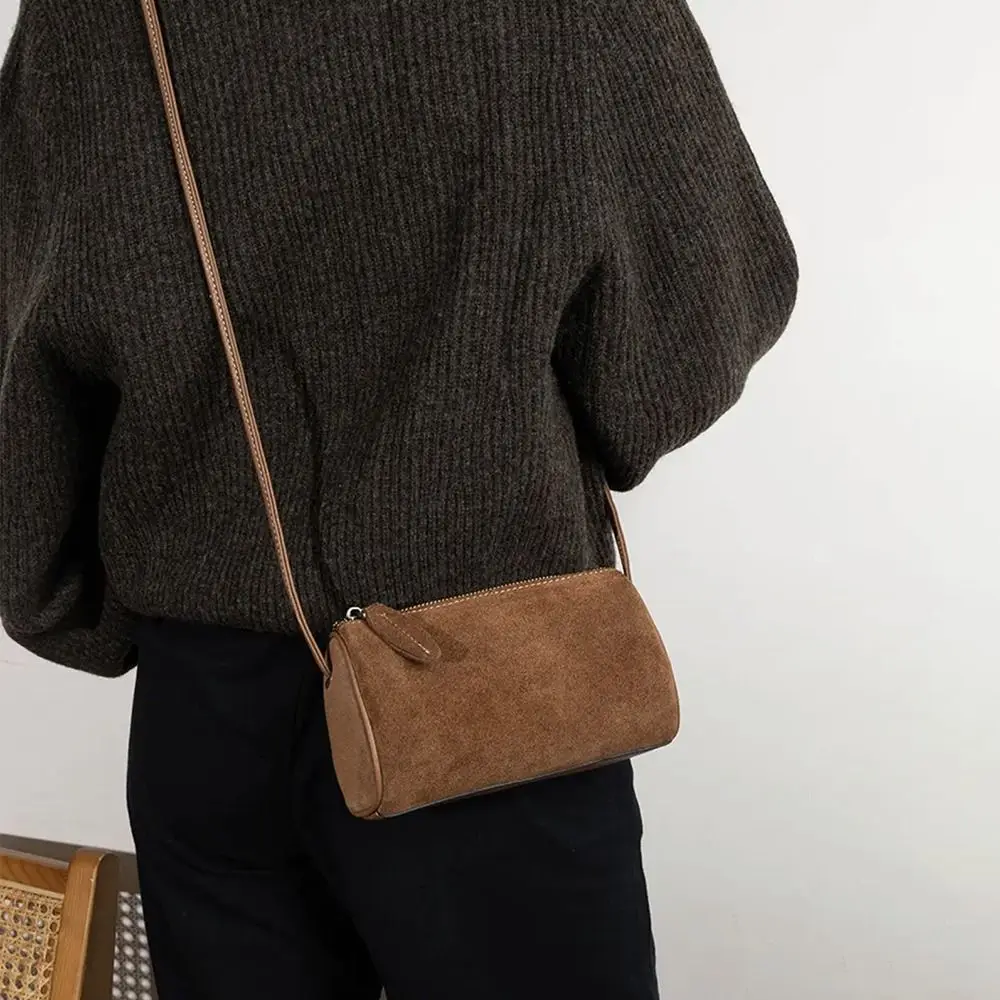 New Vintage Women Suede Handbag Elegant Casual Crossbody Bags Luxury Large Capacity Ladies Hand Bags for Ladies