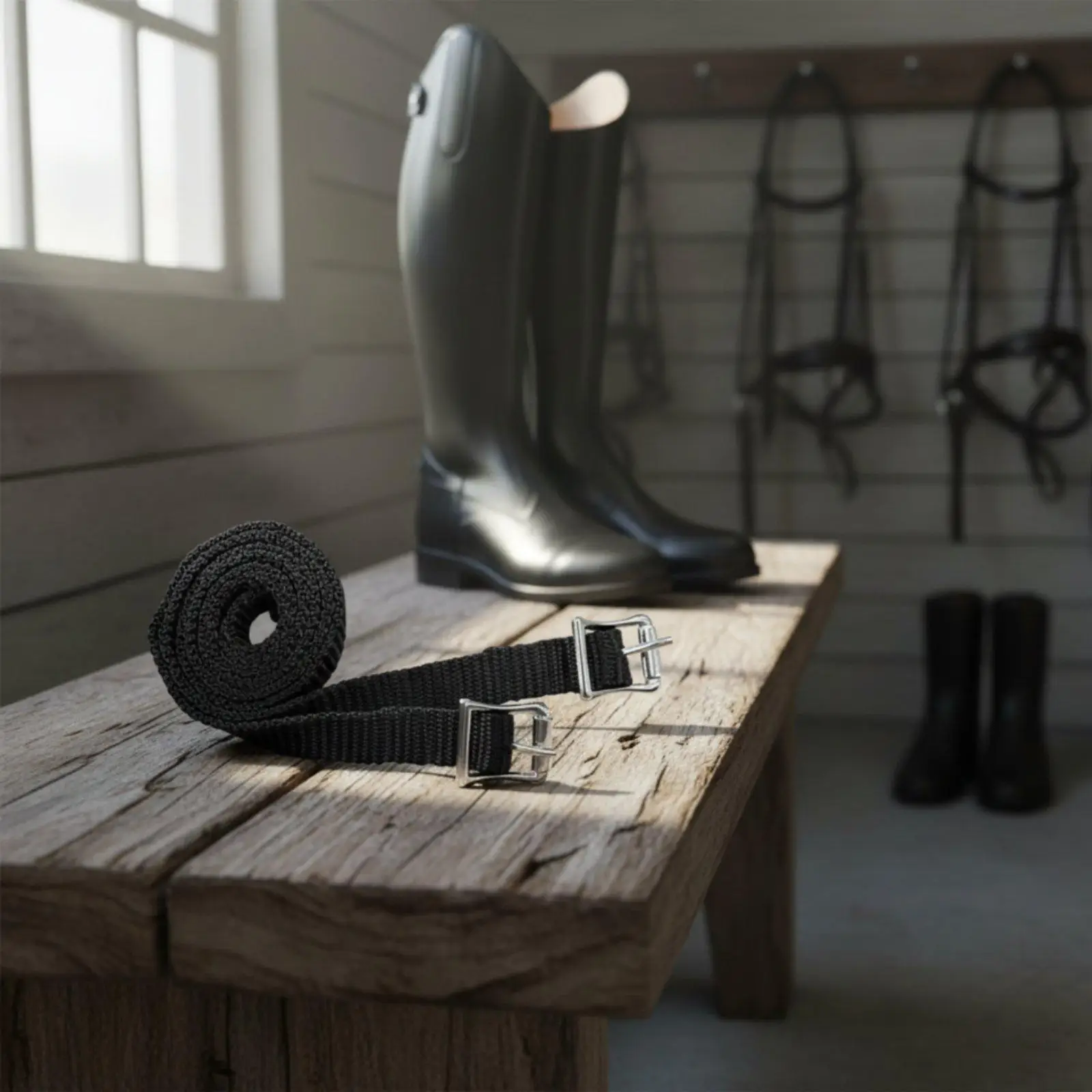 Secure Equestrian Spur Strap Alloy Buckle Polypropylene Material Accessories for Horse Riding Everyday Use