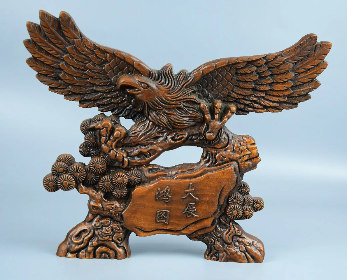 Old Boxwood Eagle Statue The roc spreads its wings. Pine and cypress screen Amass wealth Ornaments Town house Exorcism