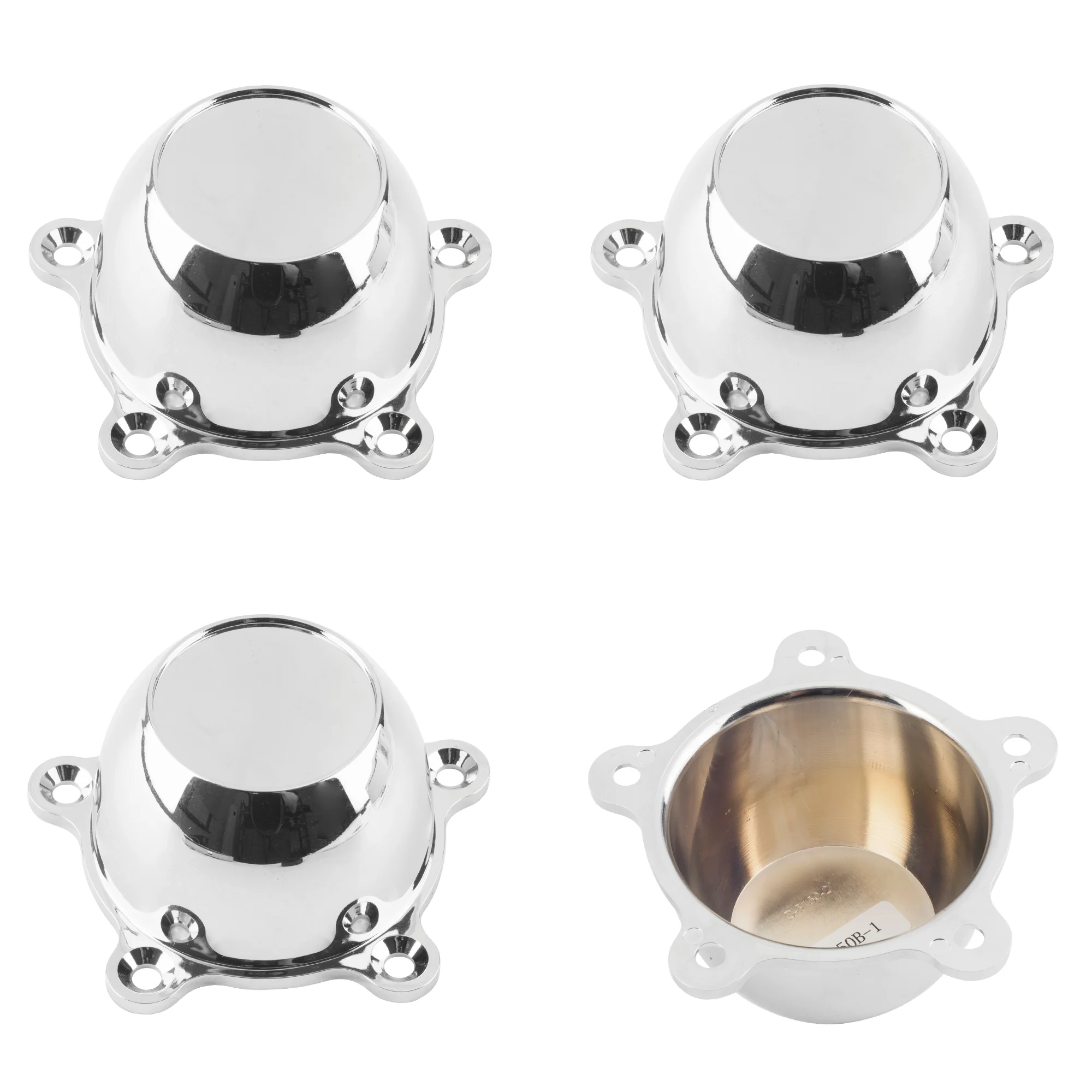 RhinoTuning 1/4PCS OD 97.6mm/3.84" Car Wheels Rim Hub Cap For 5 DOG EAR 1.96" SPACING WHEEL RIM CENTER CAPS C-5150-1 Accessories