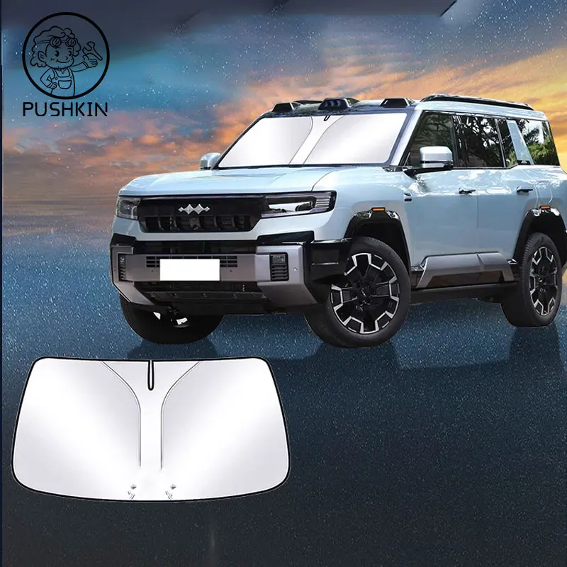 For BYD Leopard 8 Denza B8 2025 2026 Sunshades UV Protection Curtain Sun Shade Visor Front Windshield Protector Car Accessories