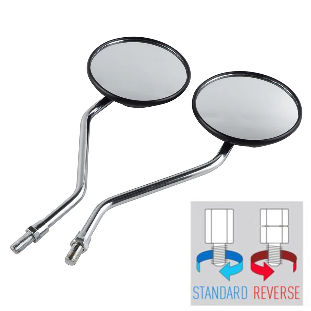 Rearview Mirror Side Mirror For Yamaha RD125 RD200 RD250 RD350 RD400 DT175 250 360 400 RS100 TX750 XT500 XS400 500