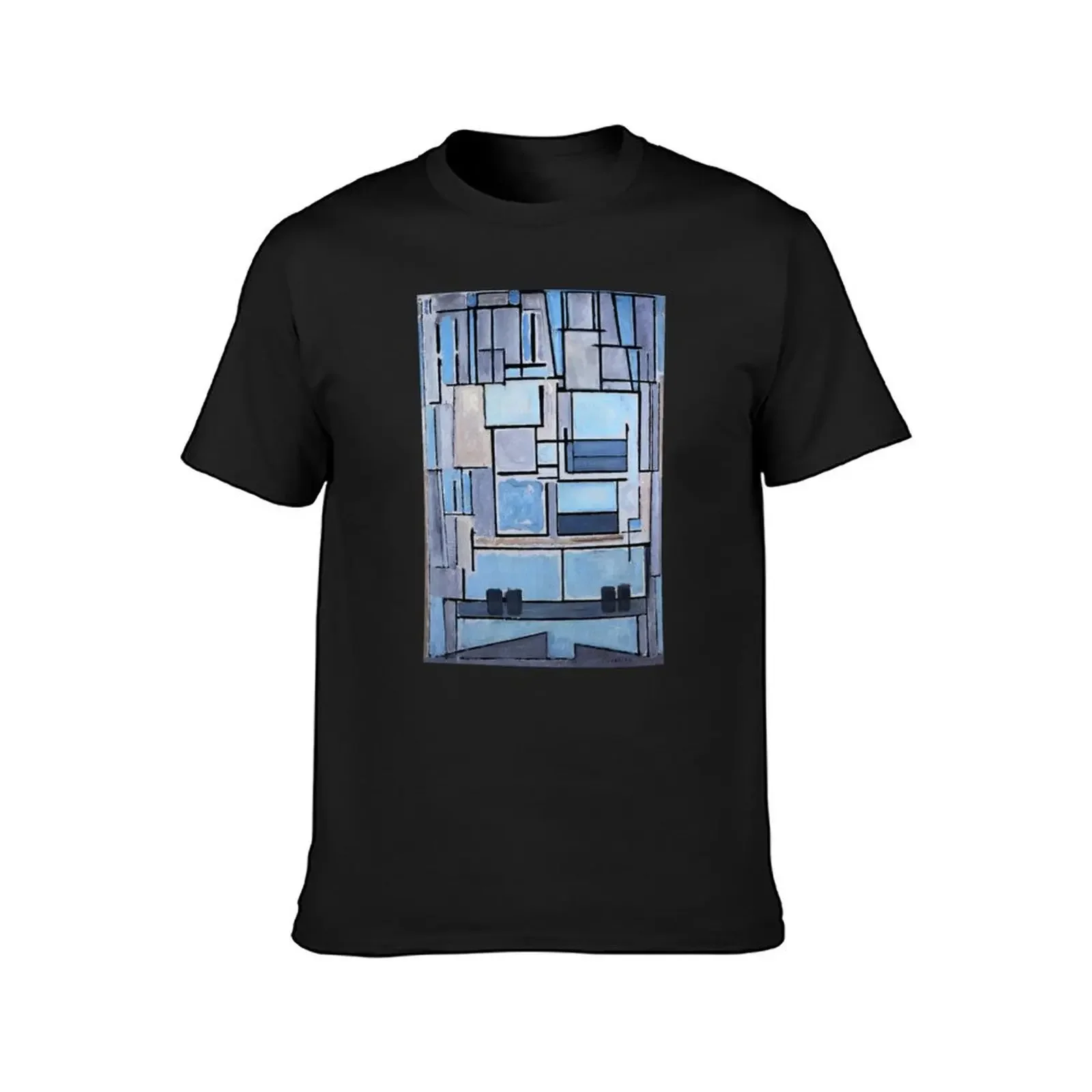 Piet Mondrian - Composition No 9 Blue Facade T-Shirt Aesthetic clothing hippie clothes t shirts men