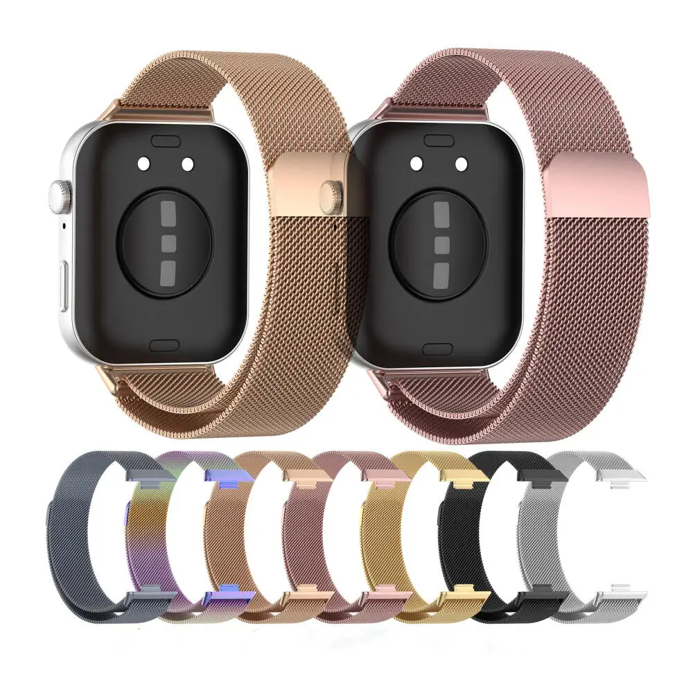 Milan Ring Strap Fit 3 for Huawei Watch Magnetic Stainless Steel 2024 Strap for Huawei Watch Fit 3