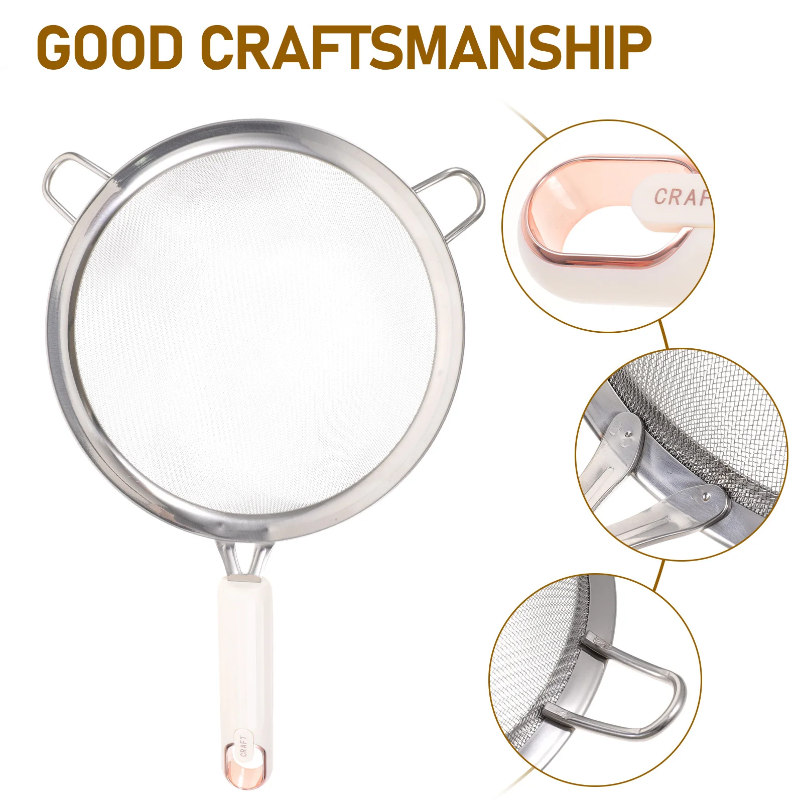 

Drain Flour Sieve Stainless Steel Fine Mesh Strainer Traditional Chinese Medicine
