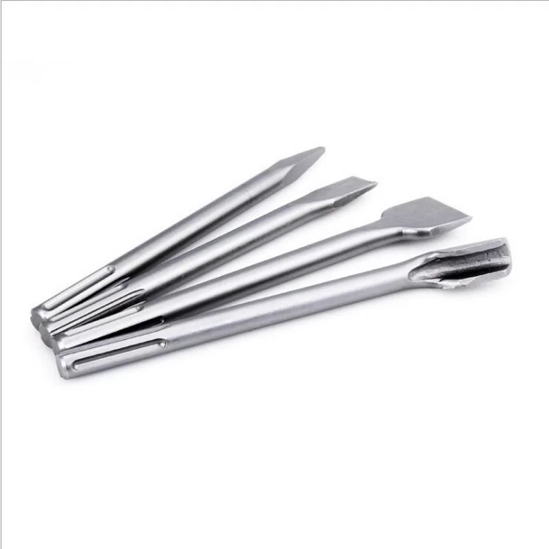 1PC Of SDS-MAX 280mm Electric Hammer Chisel Set Sharp Point Flat Head for Concrete Brick Wall Slotting Tool for Cost Salof