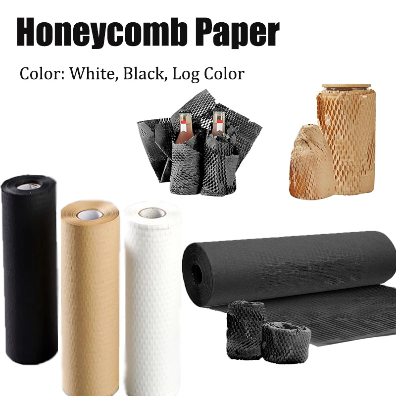 

10M~2M Brown Honeycomb Packing Paper Cushioning Slit Paper for Shipping Moving Supplies Kraft Paper Life Art Storage