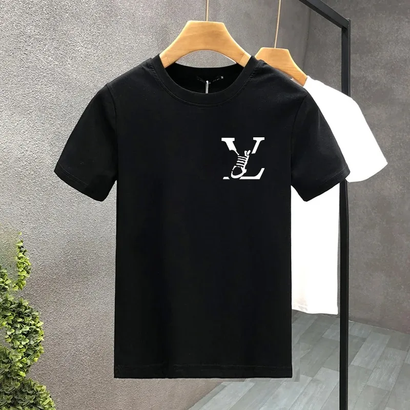 2024 Design Luxury Brand100% Cotton High Quality Print Couple Tees Summer Harajuku For Men/Women Short Sleeve T-shirt Asian Size