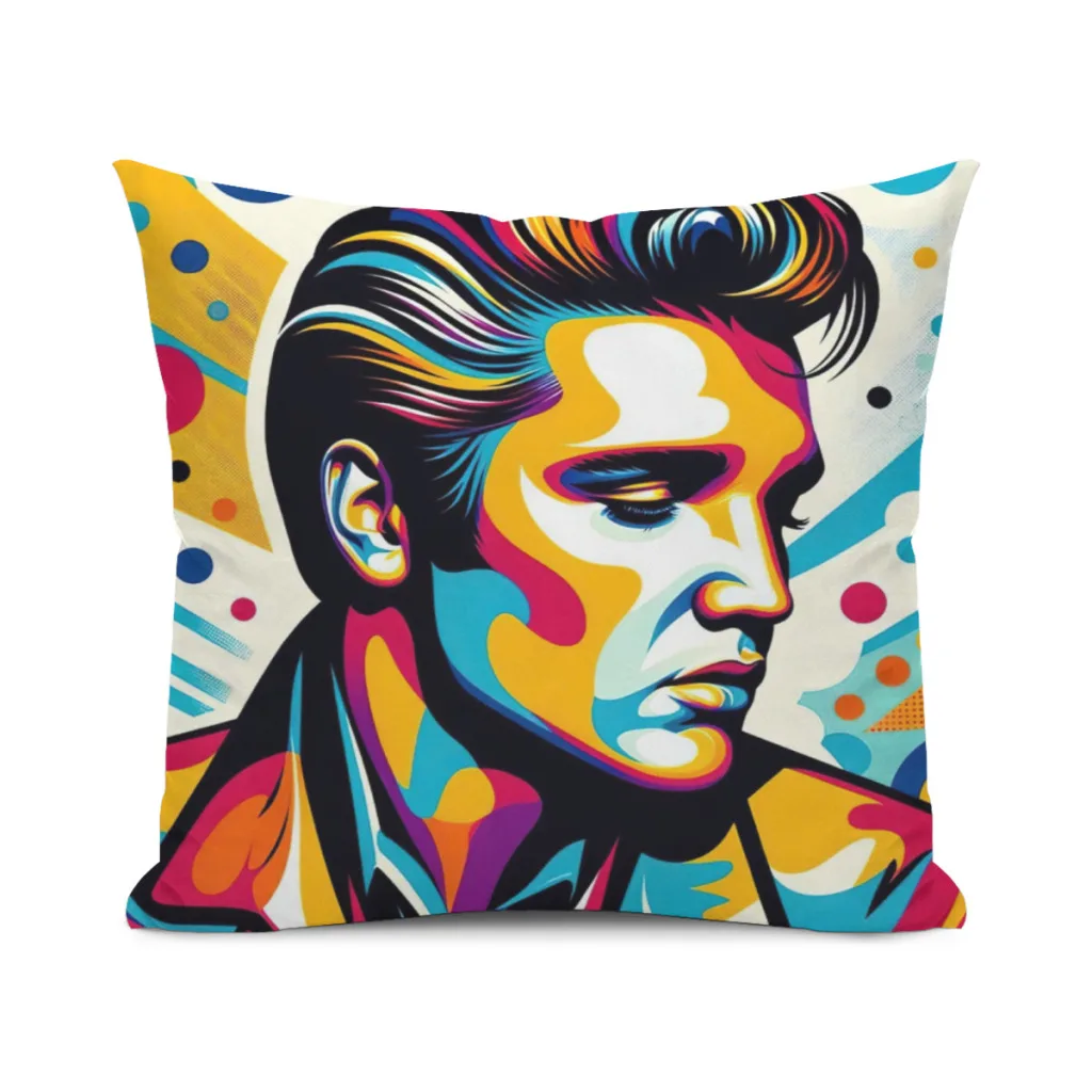 Elvis-P-Presley Pop Art Cushion Office Classroom Chair Cushion Couch Pillow Bedroom Floor Winter Thick