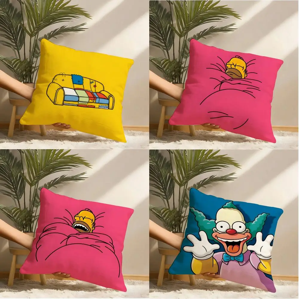 The S-simpsons Anime Pillow Case Pillowcase, Double-sided Printed, Sofa Cushion, Bedroom Headboard Pillow