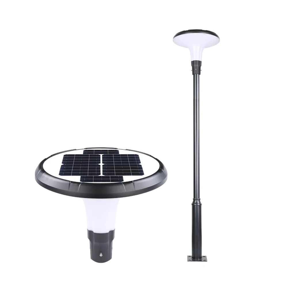 All-In-One Solar Panel Garden Lamp with Aluminum Body Elegant Lighting Solution for Outdoor Spaces