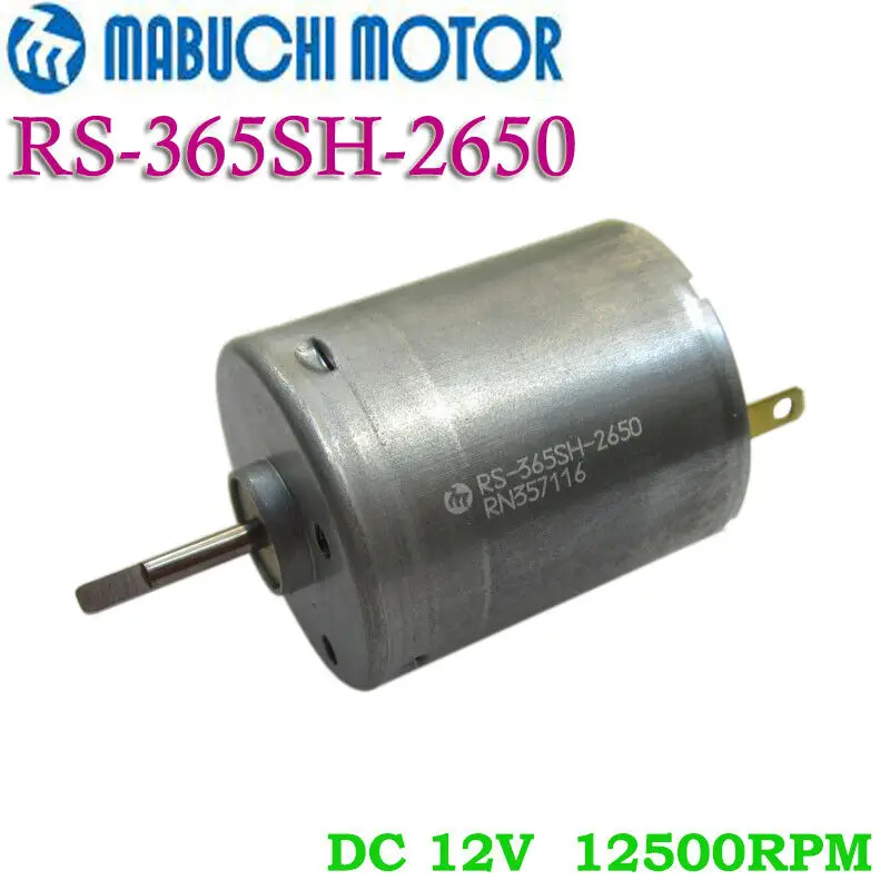 MABUCHI RS-365SH-2650 Carbon Brush Motor DC 6V-12V High Speed 12500RPM Electric Motor 16mm Output Shaft for Hairdryer Heat Gun