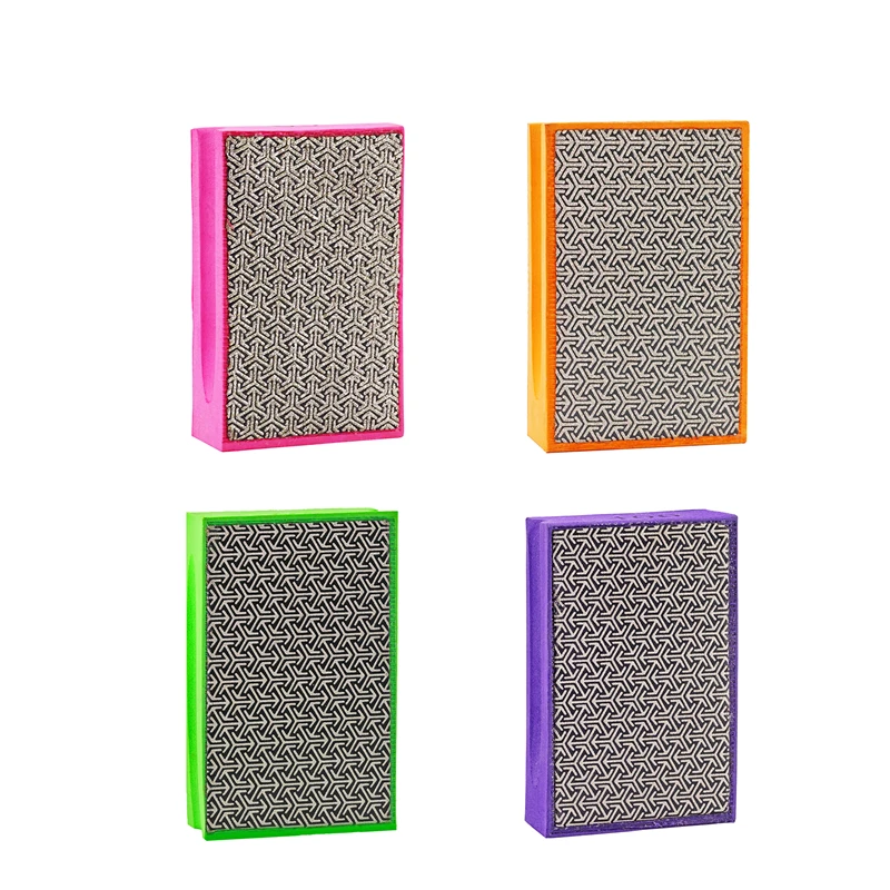SHDIATOadvocate-Tampons de polissage à la main, diamant, carrelage, pierre, granit, marbre, mousse, support, disque de ponçage, meuleuse, 90x55mm, #60-3000, 2 pièces