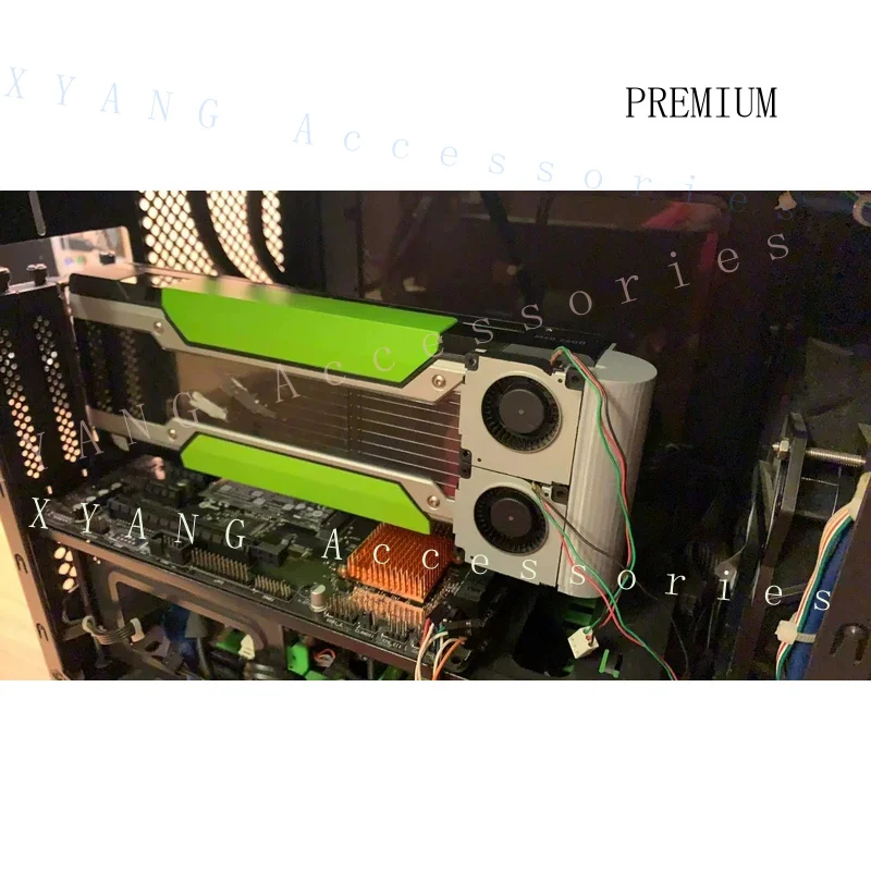 N+ New U-shaped Active Cooling Fan for NVIDIA for Tesla P40 P100 M40 GPU