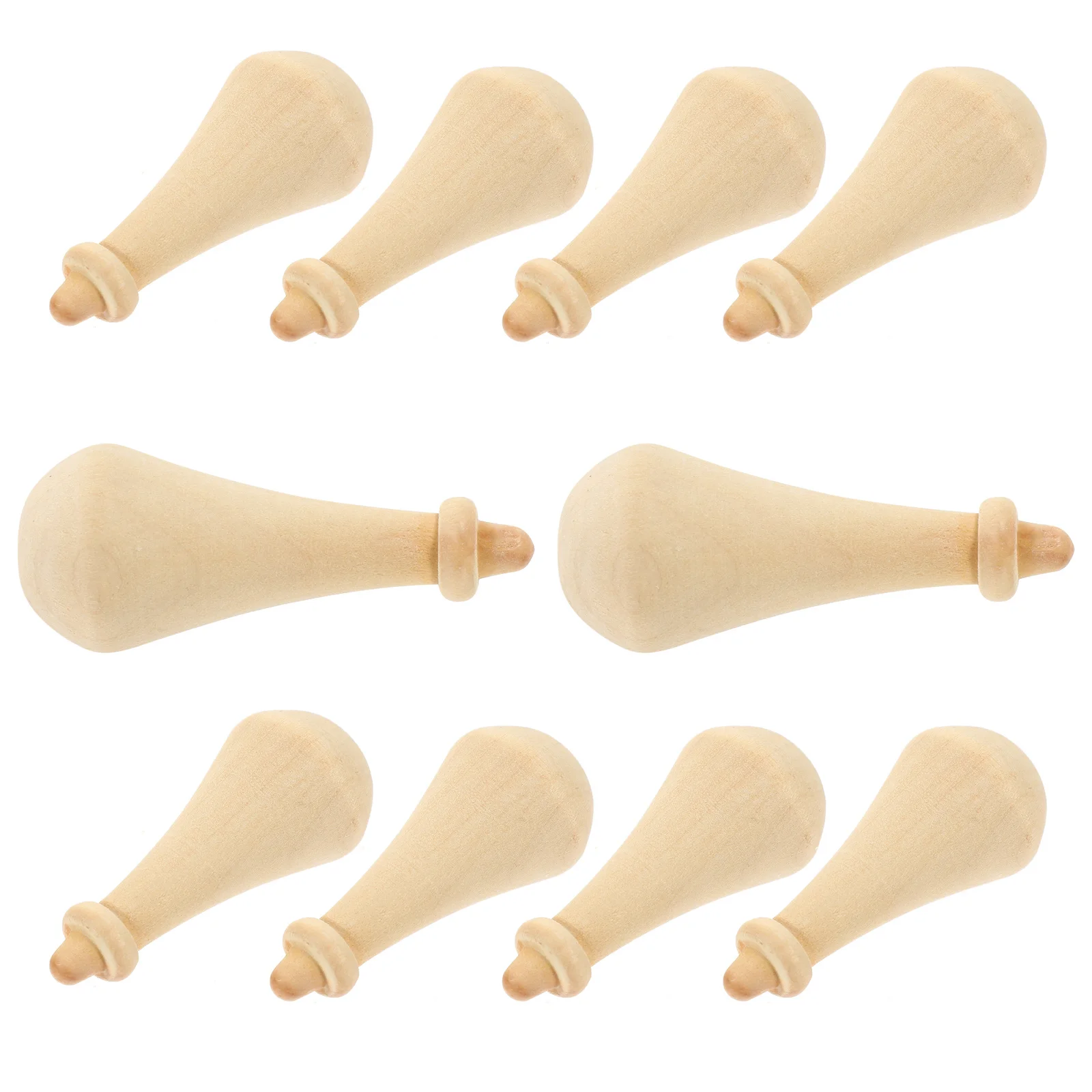 

10Pcs DIY Unfinished Wooden Christmas Ornament Blank Wood Xmas Craft Christmas Tree Decoration Natural Wooden Hanging