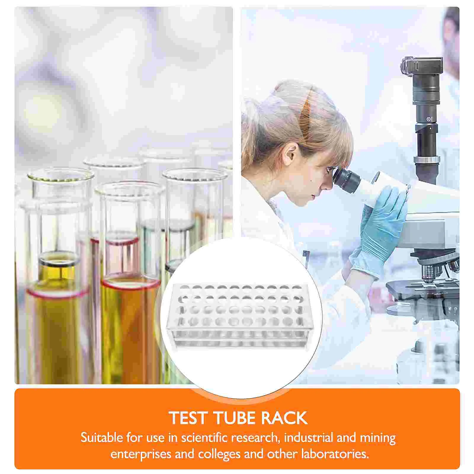 1pc Laboratory Test Tube Stand Aluminum Test Tube Rack Test Tube Holder Test Tube Shelf Laboratory Test Tube Rack