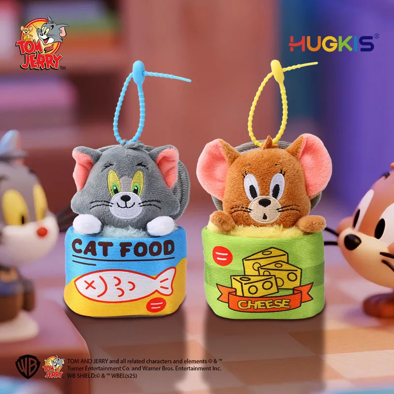 Kawaii Genuine Tom and Jerry Plush Doll Pendant Anime Cartoon Series Tom Cat Doll Keychain Bag Accessories Couple Birthday Gifts view 6