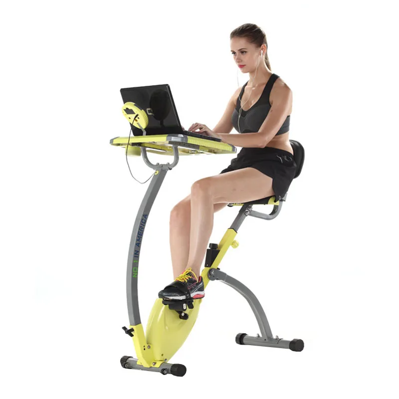 Home Exercise Bike Ultra-quiet Two-way Folding Magnetic Control Bicycle Exercise Bike Spinning Bike With Computer Desk