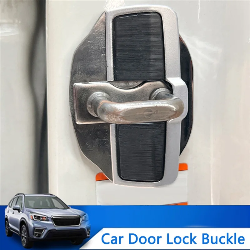 

4 Set Car TRD Door Stabilizer Latches Protector Cap Lid For Subaru All Series BRZ XV Forester Legacy Outback Impreza WRX
