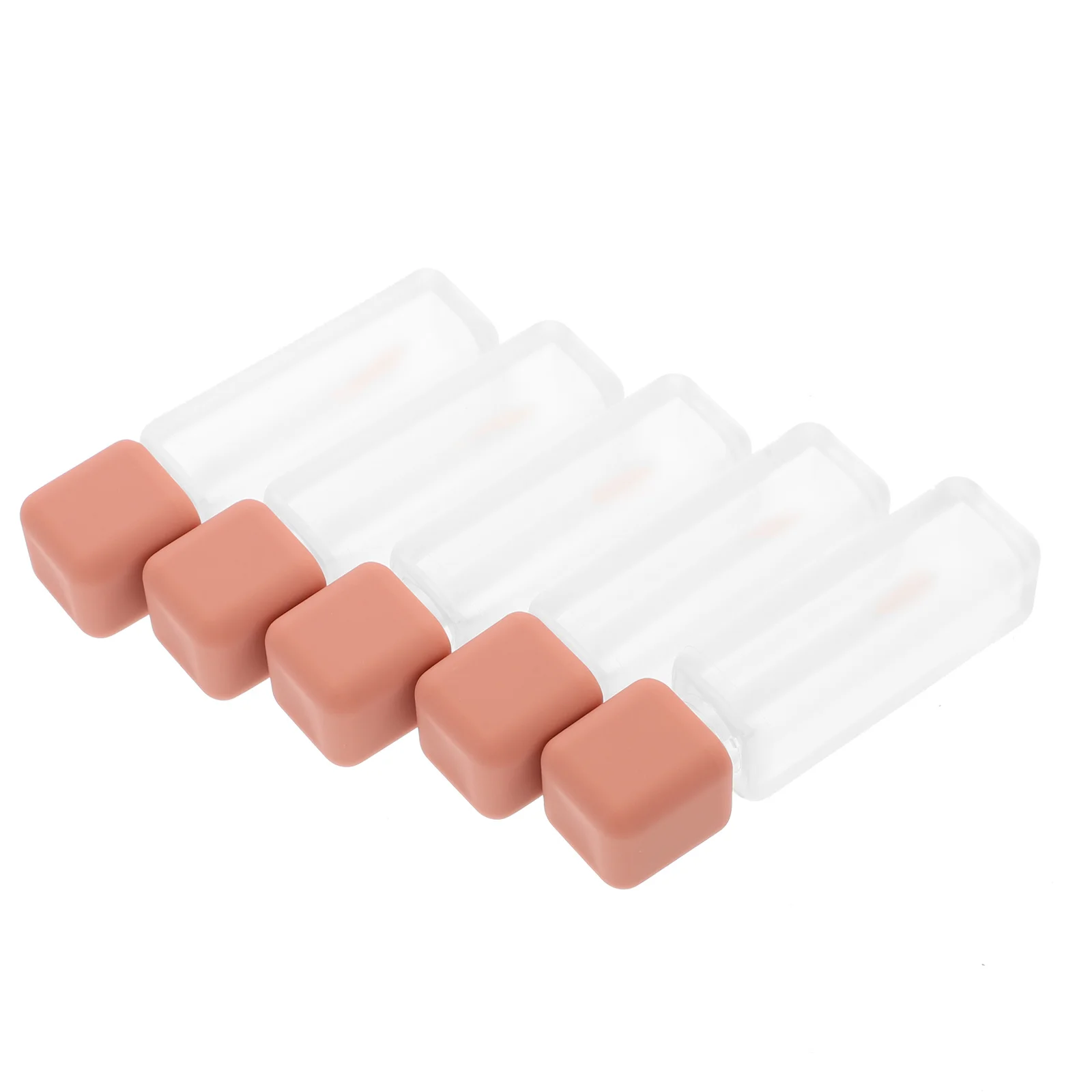 5Pcs 립글로스 튜브 6Ml 원통형 미니 빈 병 여행용 DIY 립 오일 보관 소형 리필 용기 휴대용