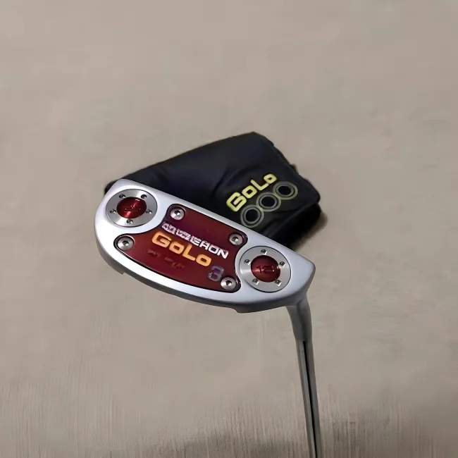 

Modern Mallet Putter with Half-Moon Shape, Features Clear Alignment Technology for Easy Aiming & Smooth Stroke.