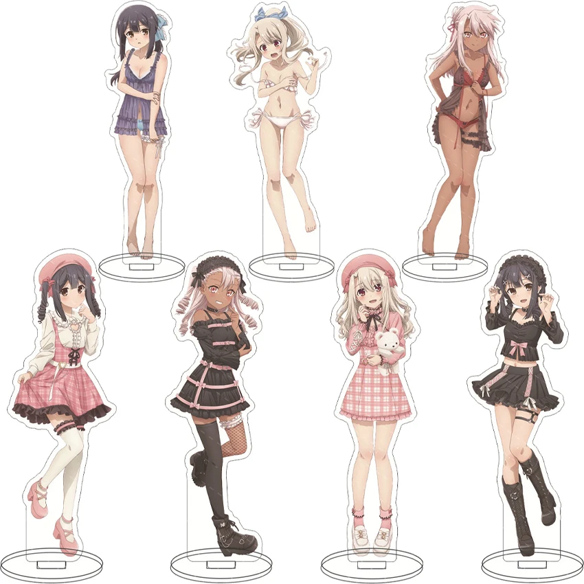 16CM Anime Acrylfigur Fate/kaleid liner Illya Illyasviel von Einzbern Miyu Emiya Chloe von Einzbern Cosplay Geschenk Standfigur Ornamente
