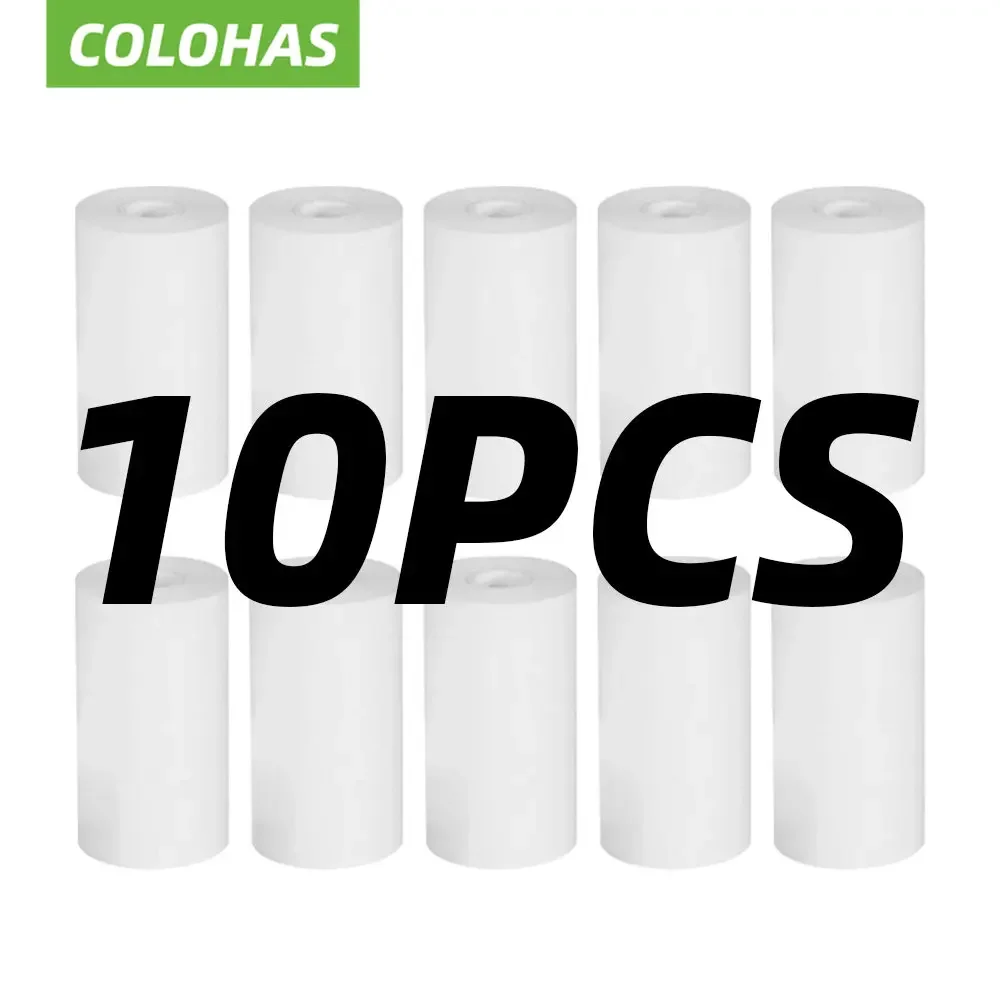 10Rolls 57x25 MM Thermal Paper White Children Camera Instant Print Kids Camera Printing Paper Replacement Accessories Parts