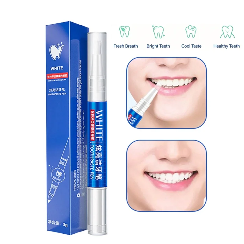 Teeth Whitening Pen Professional Tooth Whitening Gel Remove Coffee Smoke Stains Bright Smile Oral Care Dental Bleaching Kit
