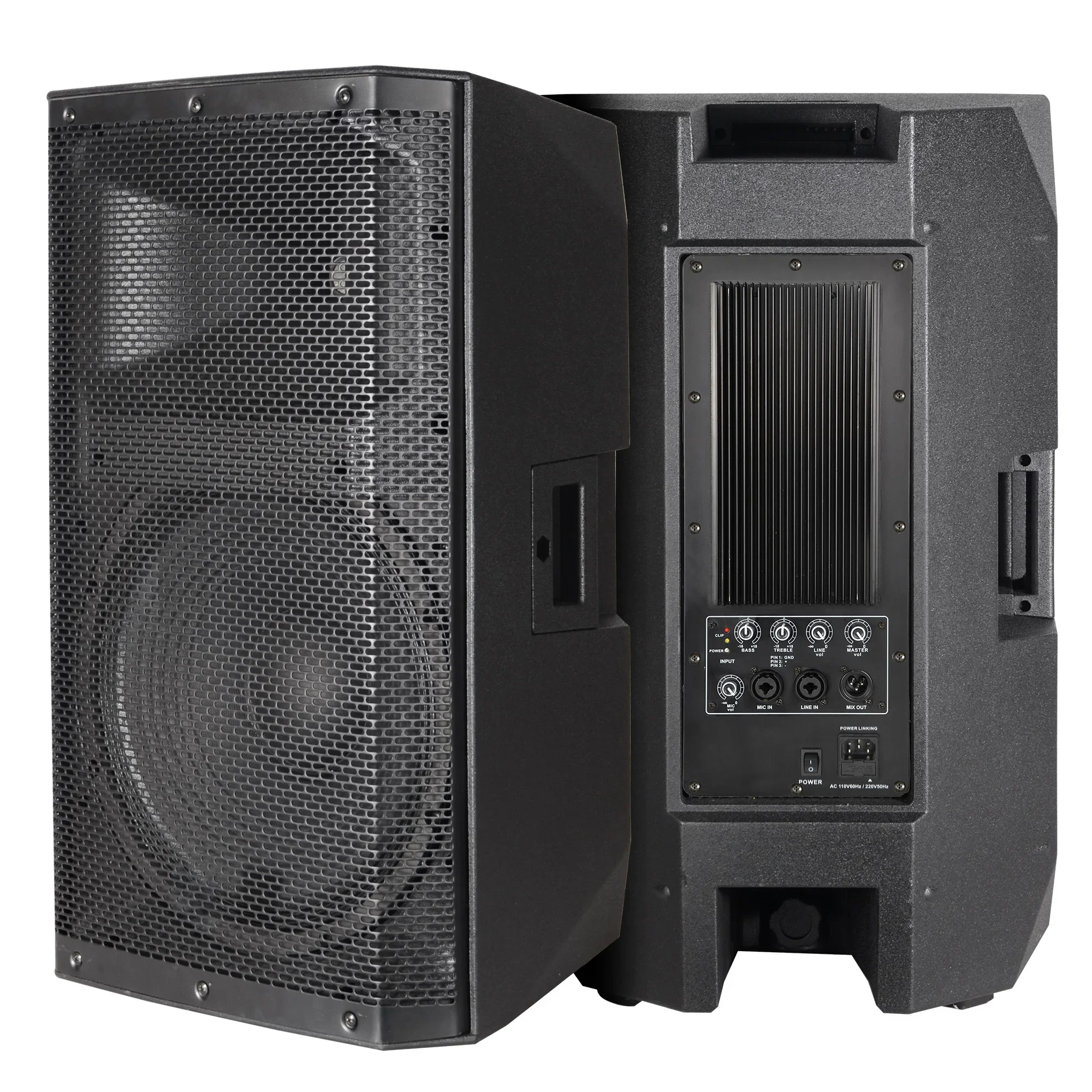 Accuracy Pro Audio CAC15APC 350W 15 inch Class H bt dj party home active power amplifier speaker box